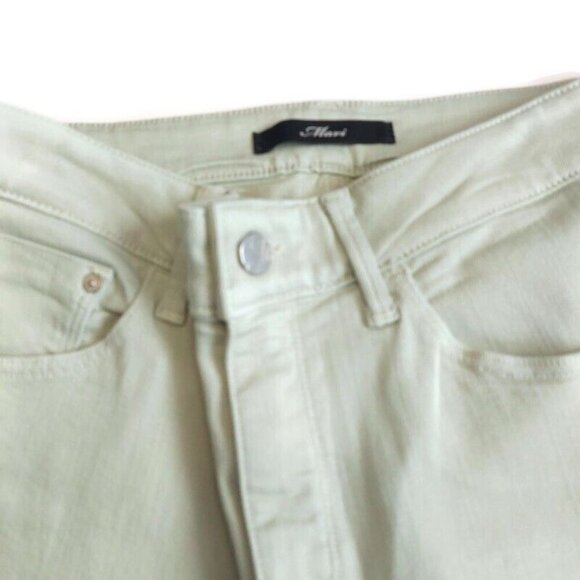 Mavi TESS High Rise Skinny Denim Jeans Womens 27 X 27 Pants Light Green Sample - Picture 2 of 6